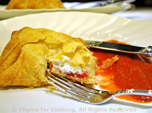 Chevre en Croute with Tomato Sauce