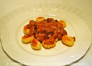 Gnocchi with Mushroom Sauce