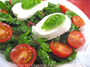 Spinach Caprese Salad