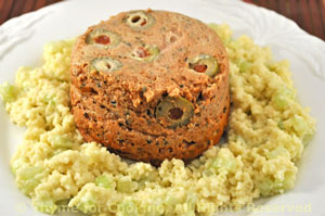 Tomato Flan with Couscous Salad 