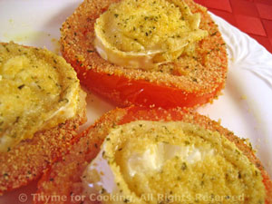 Baked Tomatoes and Chevre