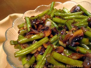 Green Beans with Mushrooms