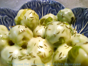 Brussels sprouts with Mustard