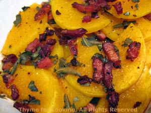 Butternut Squash with Bacon and Sage