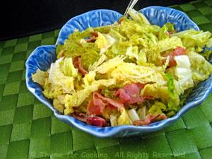 Braised Savoy Cabbage with Prosciutto