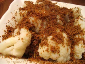 Cauliflower with Paprika Crumbs