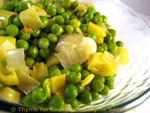 peas with leeks