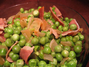 Peas with Prosciutto