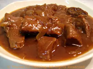 Beef Braised in Beer with Caramelized Onions