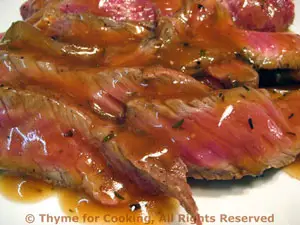 Grilled Sirloin with Madeira Sauce