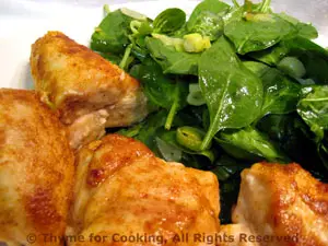 Lemon Spinach and Chicken Salad