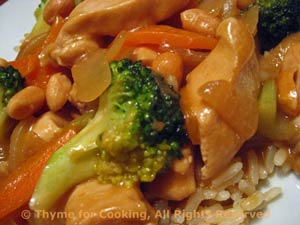 Stir-Fried Chicken with Broccoli and Peanuts