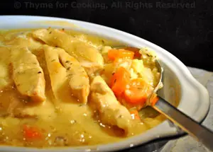Braised Chicken with Rice, casserole