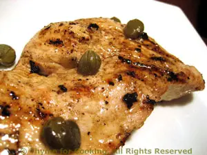 Grilled Turkey Cutlets Piccata