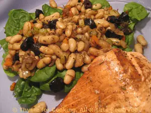 Salmon with Cannellini Salad