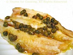 Sautéed Sole with Browned Butter and Capers