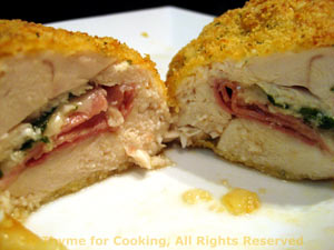 stuffed chicken cheese spinach breasts ingredients breast ham