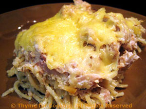 Spaghetti Timbale with Tuna