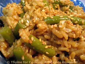 Warm Green Bean and Brown Rice Salad