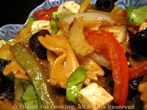 Grilled Pepper Pasta Salad