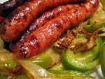 sausages with peppers