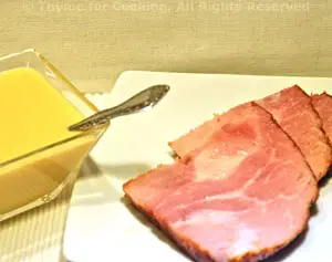 Roast Ham with Mustard Sauce