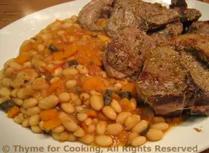 Lamb Chops with White Beans
