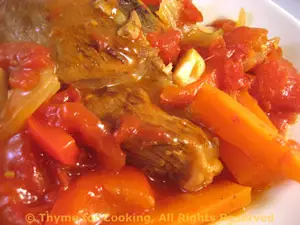 Braised Lamb with Red Peppers