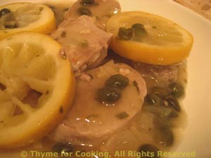 Pork Tenderloin with Lemon and Capers
