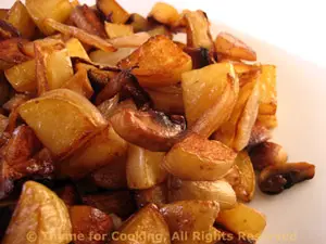 Sautéed Potatoes, Mushrooms and Onions