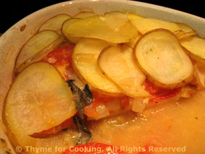 Potato and Tomato Gratin