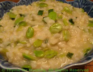 Risotto with Fava (Broad) Beans 
