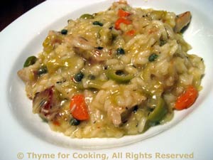 Pork Risotto with Olives and Capers