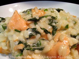 Smoked Salmon and Spinach Risotto