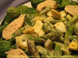 Chicken, Spinach and Asparagus Salad