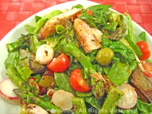 Chicken Salad with Potatoes, Asparagus 