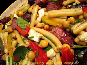 Salad with Sausage and Chickpeas