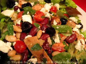 Salad with Turkey, Beans and Feta