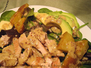 Salad with Potatoes, Turkey and Avocado