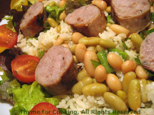 Sausage, Rice and Bean Salad