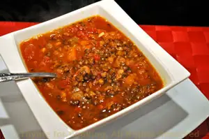 Lentil Soup with Chorizo