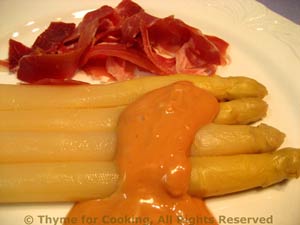 White Asparagus with Mary Rose Sauce