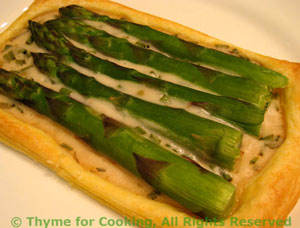 Asparagus Pastries with Tarragon Cream