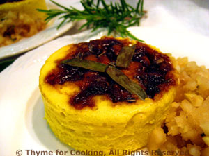 Butternut Squash Timbales with Apple Sauce