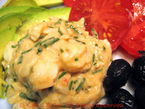 Crab Louis on Avocado Slices