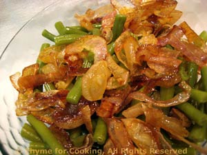 Green Beans with Caramelized Shallots