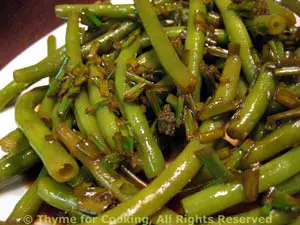 Green Beans with Lemon and Soy Sauce