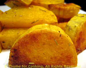 Roasted Butternut Squash Slices with Rosemary