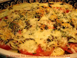 Zucchini (Courgette) and Tomato Gratin